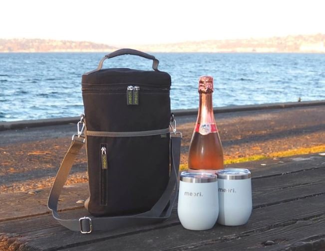 FUYGRCJ 2PCS 12 Bottle Wine Carrier Felt Wine Tote Bag Collapsible Wine