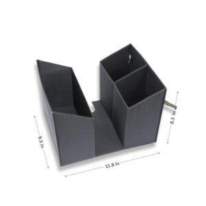 Desk organizer insert with dimensions