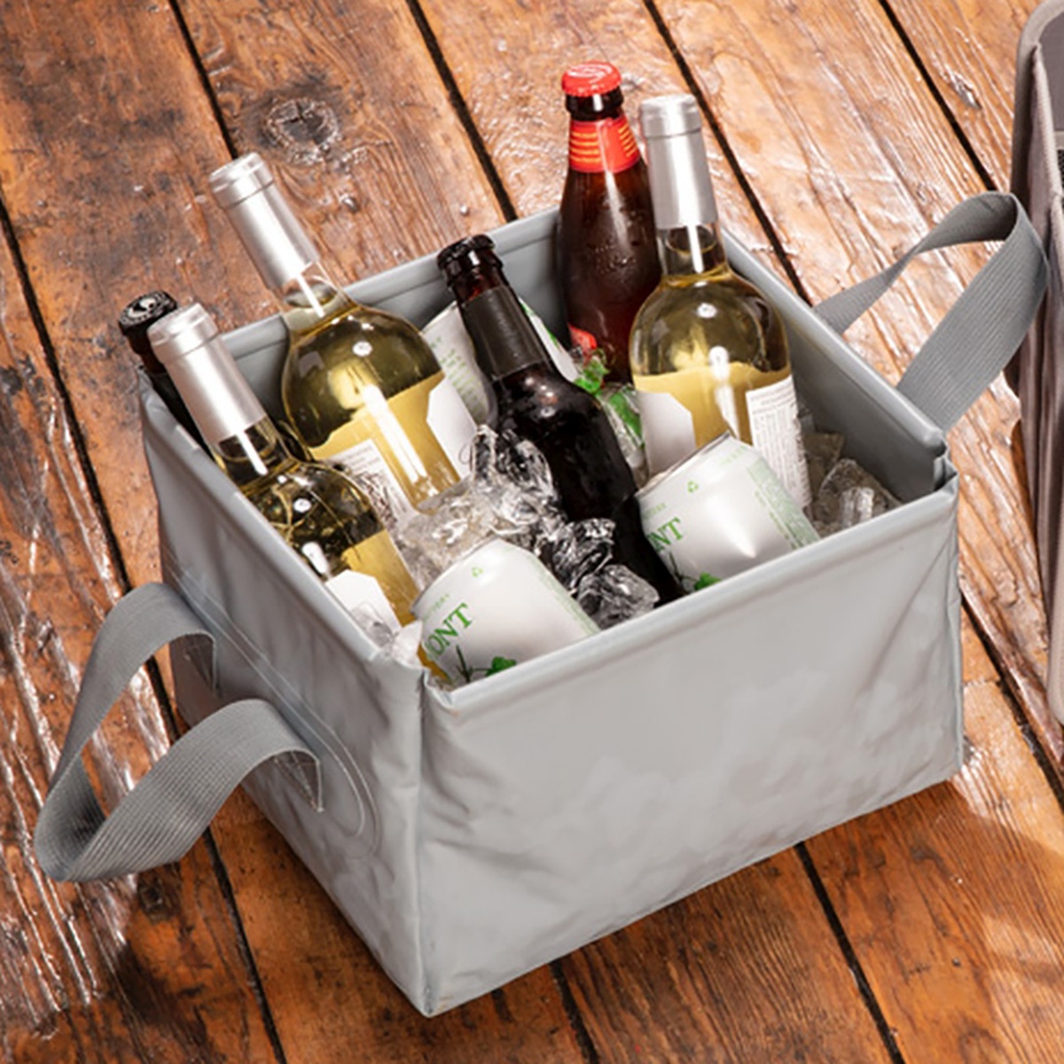 A100648-07-Accessories-meori-Party-Bowl-LST Grey Party Bowl filled with Wine and Beer Bottles on Ice