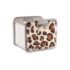 Mini Storage Cube in leopard print material