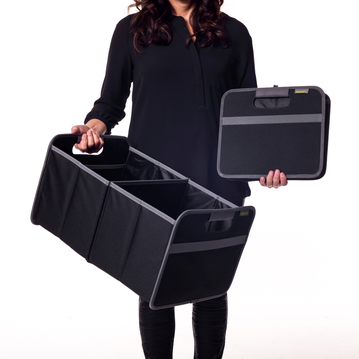 A100001-07-meori-Large-Foldable-Box-Lava-Black Black Trunk Organizer For Groceries