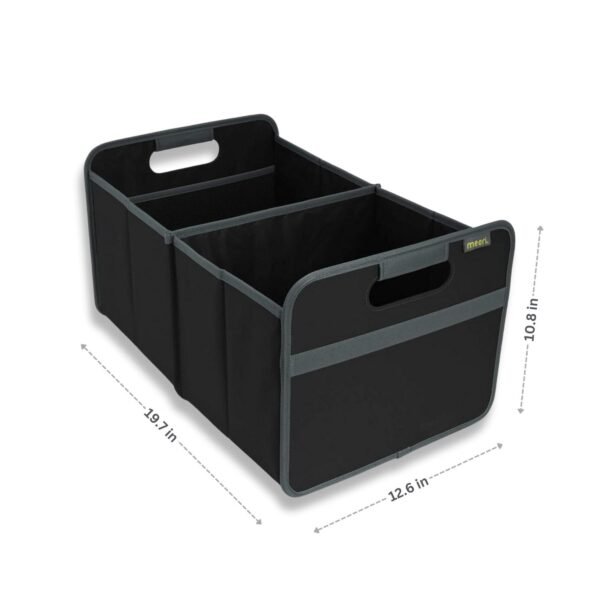 Black Trunk Organizer For Groceries with dimensions