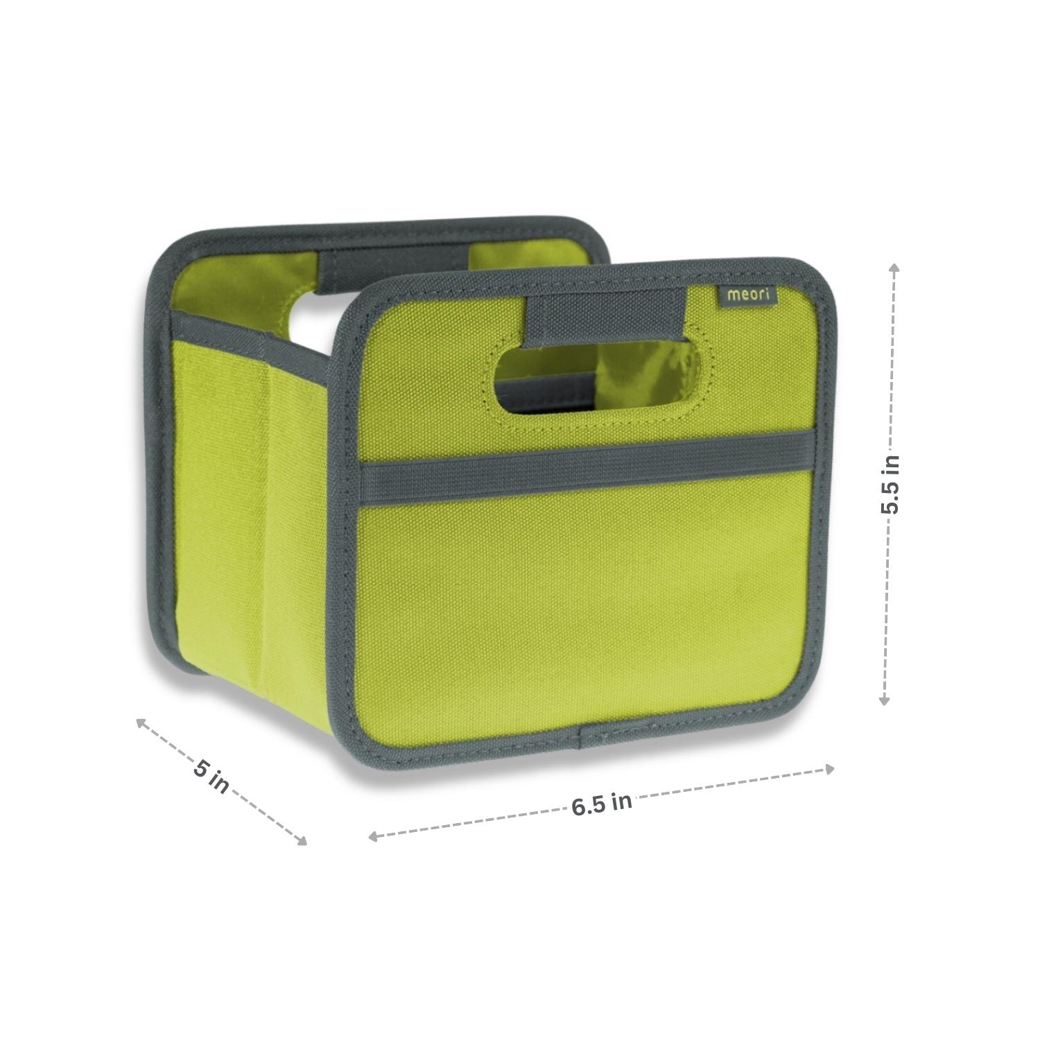 A100085-05-meori-Mini-Foldable-Box-Spring-Green-DIM Green Mini Storage Box with dimensions