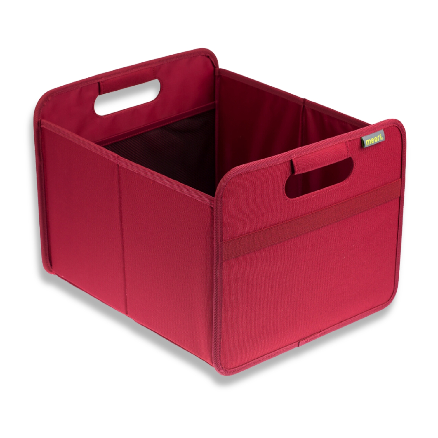 A100110-1-meori-Medium-Foldable-Box-Bordeaux-Red-MAIN Red Rectangular Storage Basket