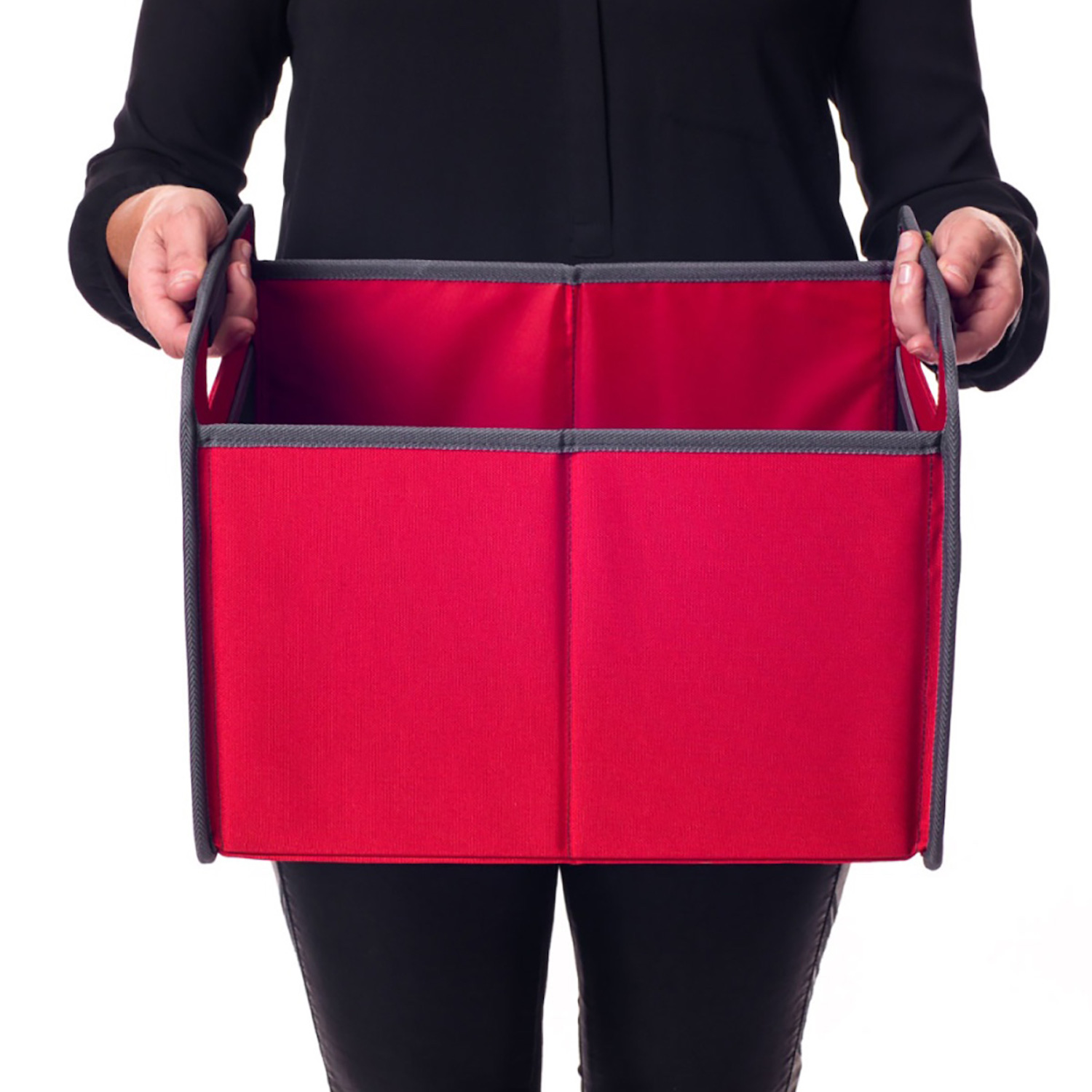 Red Rectangular Storage Basket