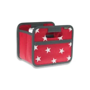 mini foldable box red with star pattern