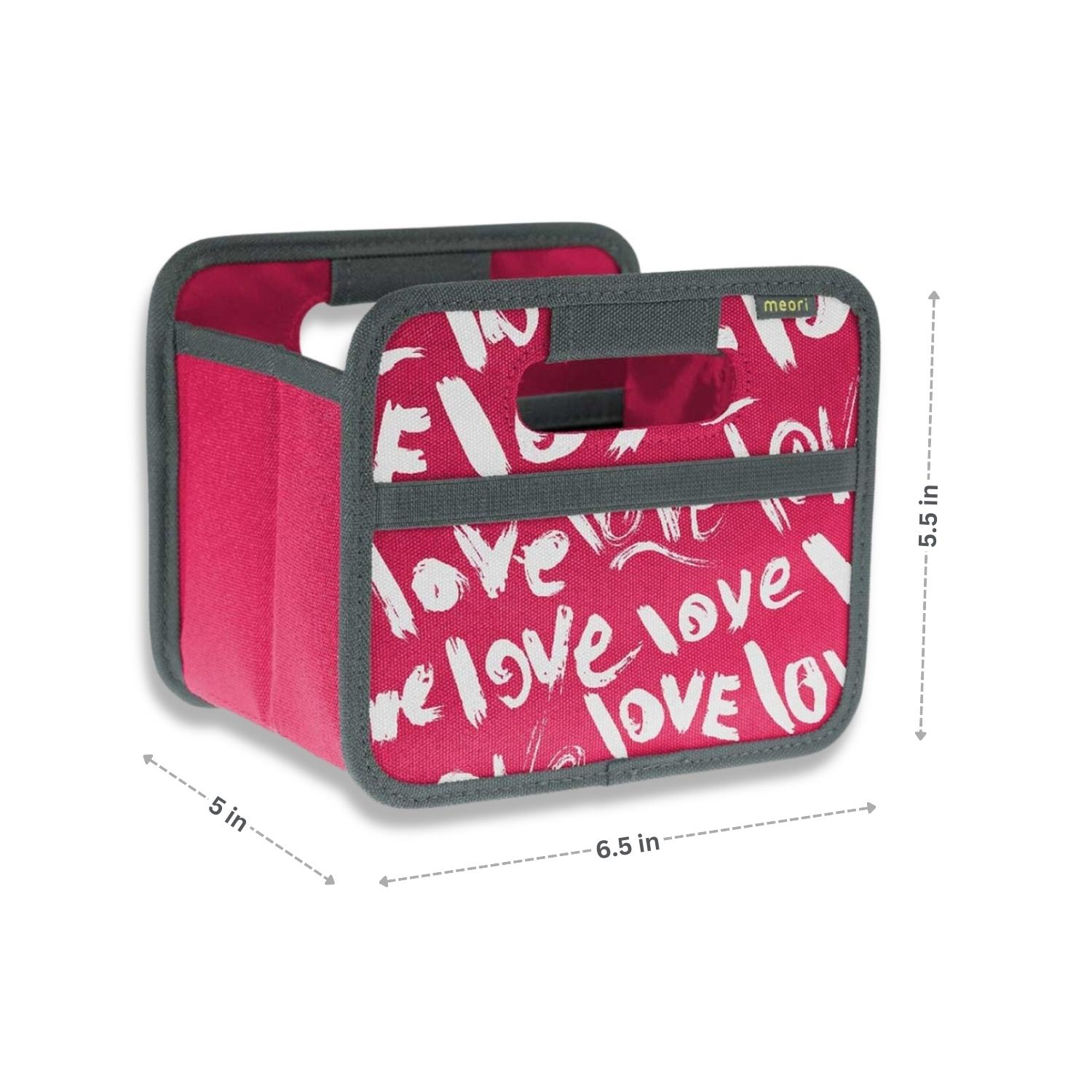 A100314-6-meori-Mini-Foldable-Box-Pink-Berry-Love-DIM Rose-colored Mini Box with dimensions