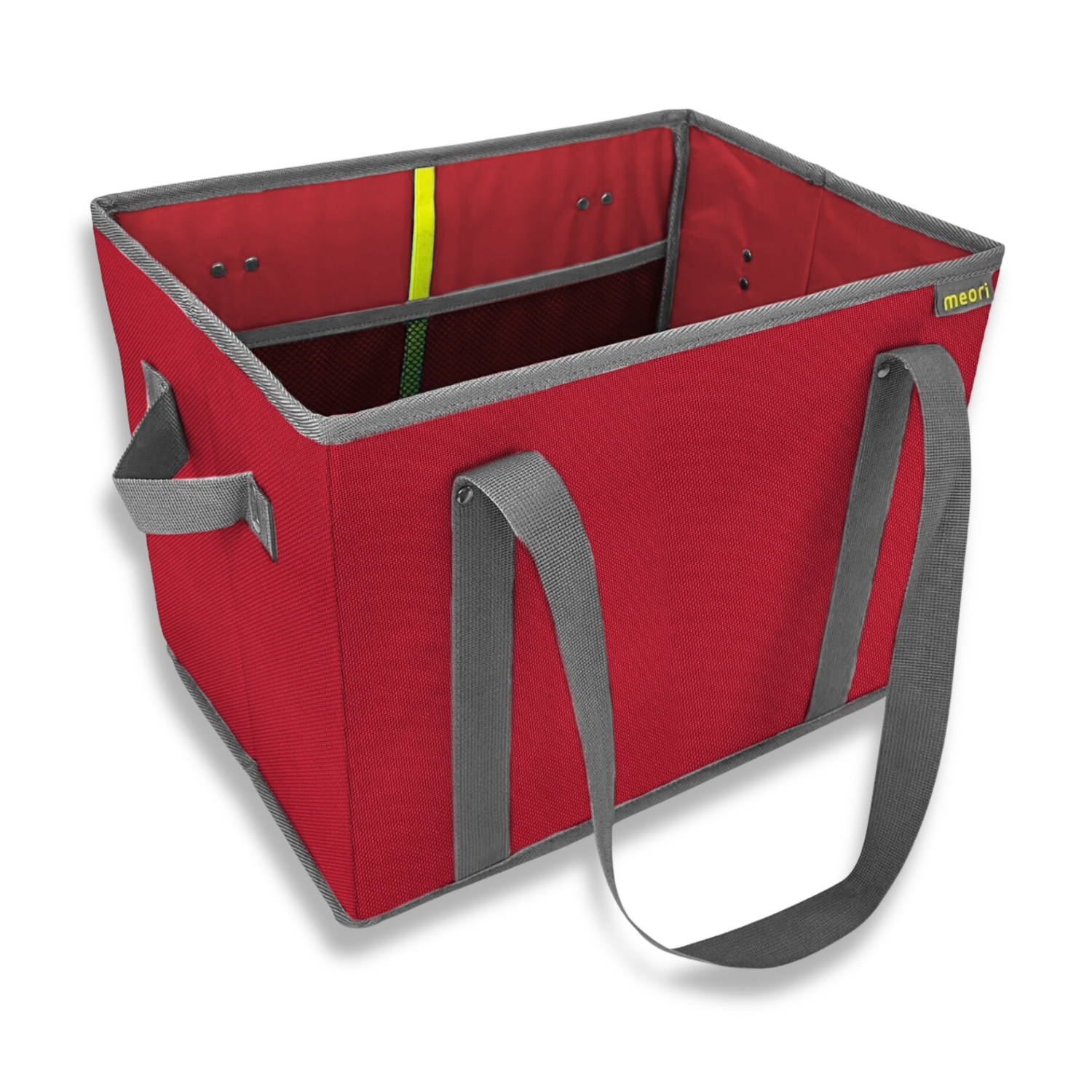 Red Collapsible Shopping Basket