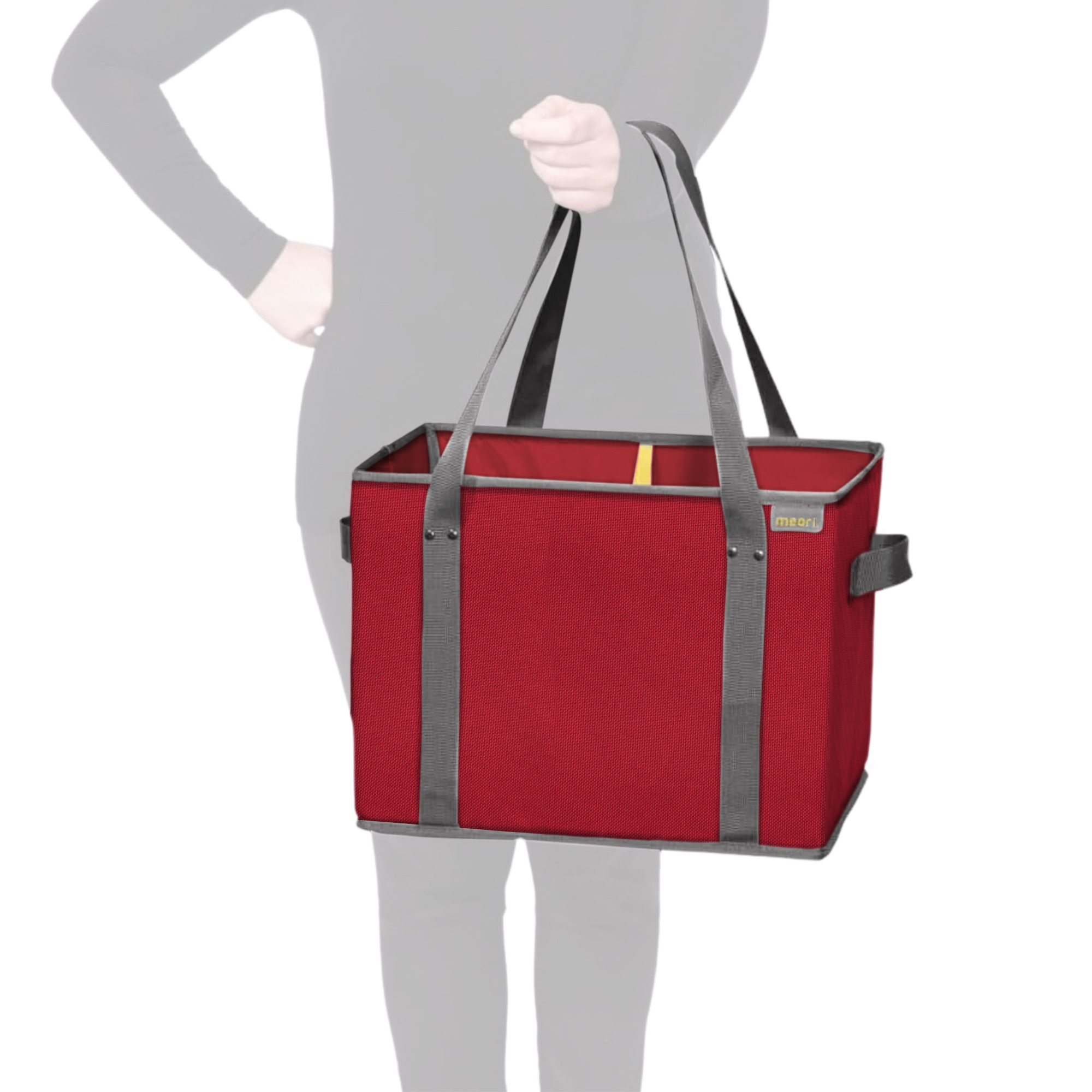 Red Collapsible Shopping Basket