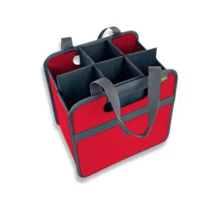 Red 6 Bottle Wine Tote