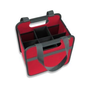 Red 6 Bottle Wine Tote