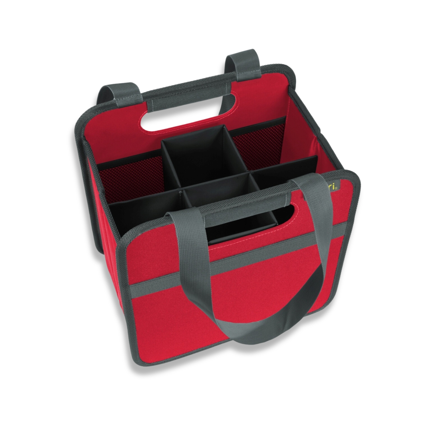 Red 6 Bottle Wine Tote