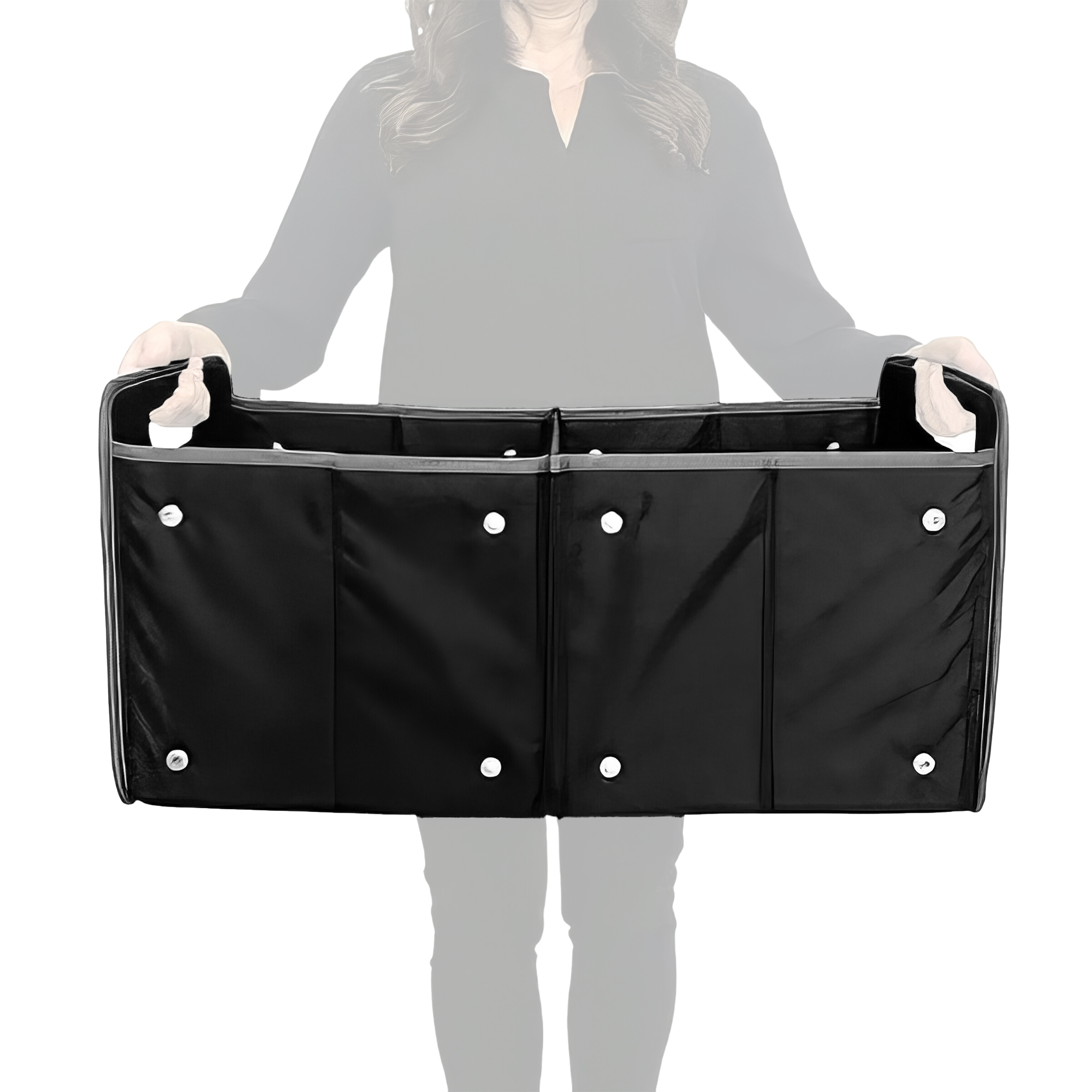 A100501-09-meori-XL-Foldable-Box-Lava-Black-SIL Black Extra Large Storage Bin