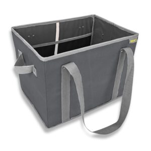Grey Collapsible Shopping Basket