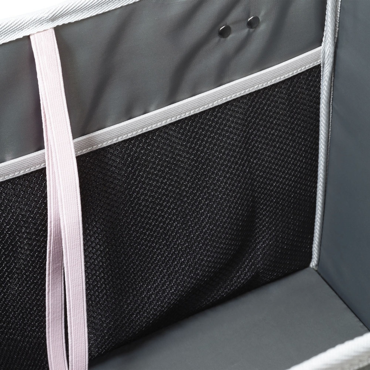 Grey Collapsible Shopping Basket