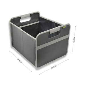 Grey Rectangular Storage Basket with dimensions