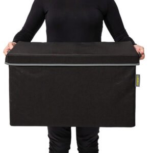 Black Large Storage Box With Lid