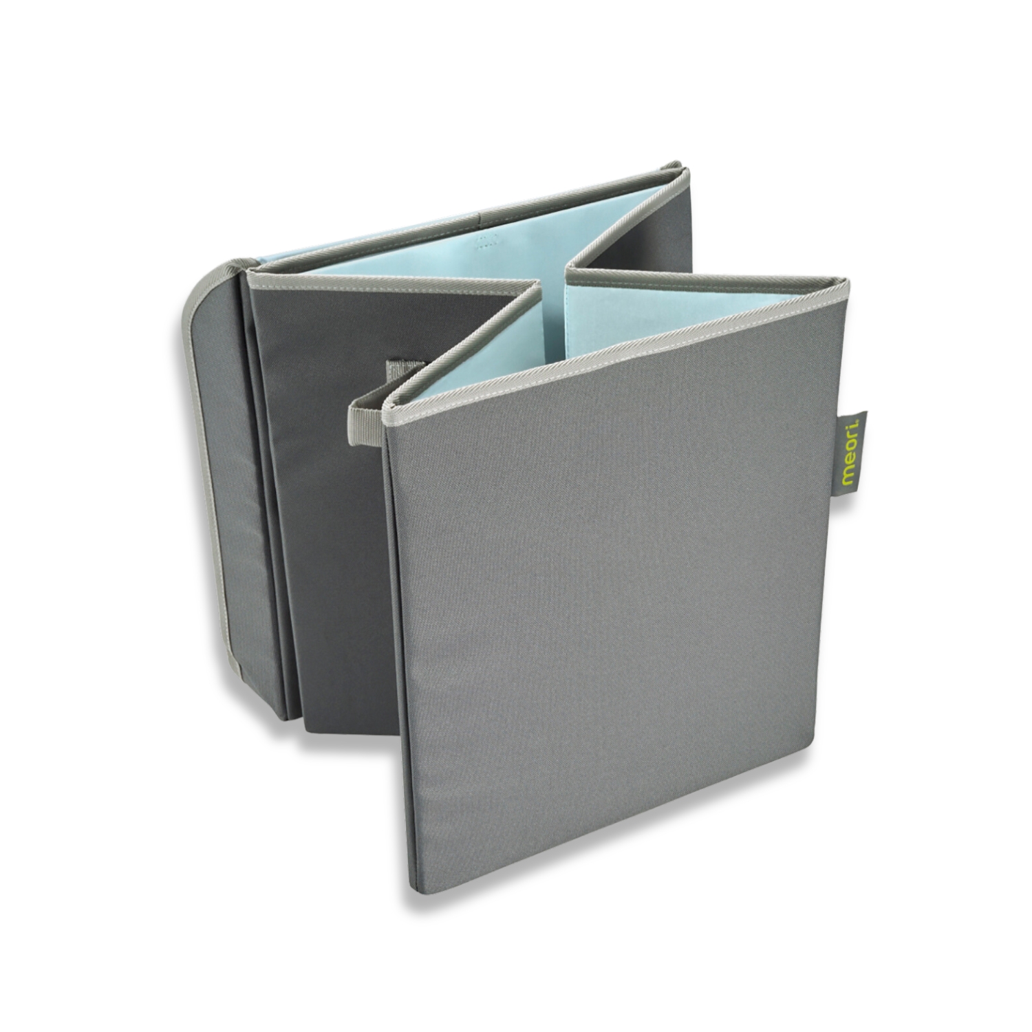Grey Small Storage Bin With Lid