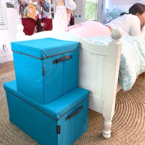 Foldable Storage Box with Lid Small
