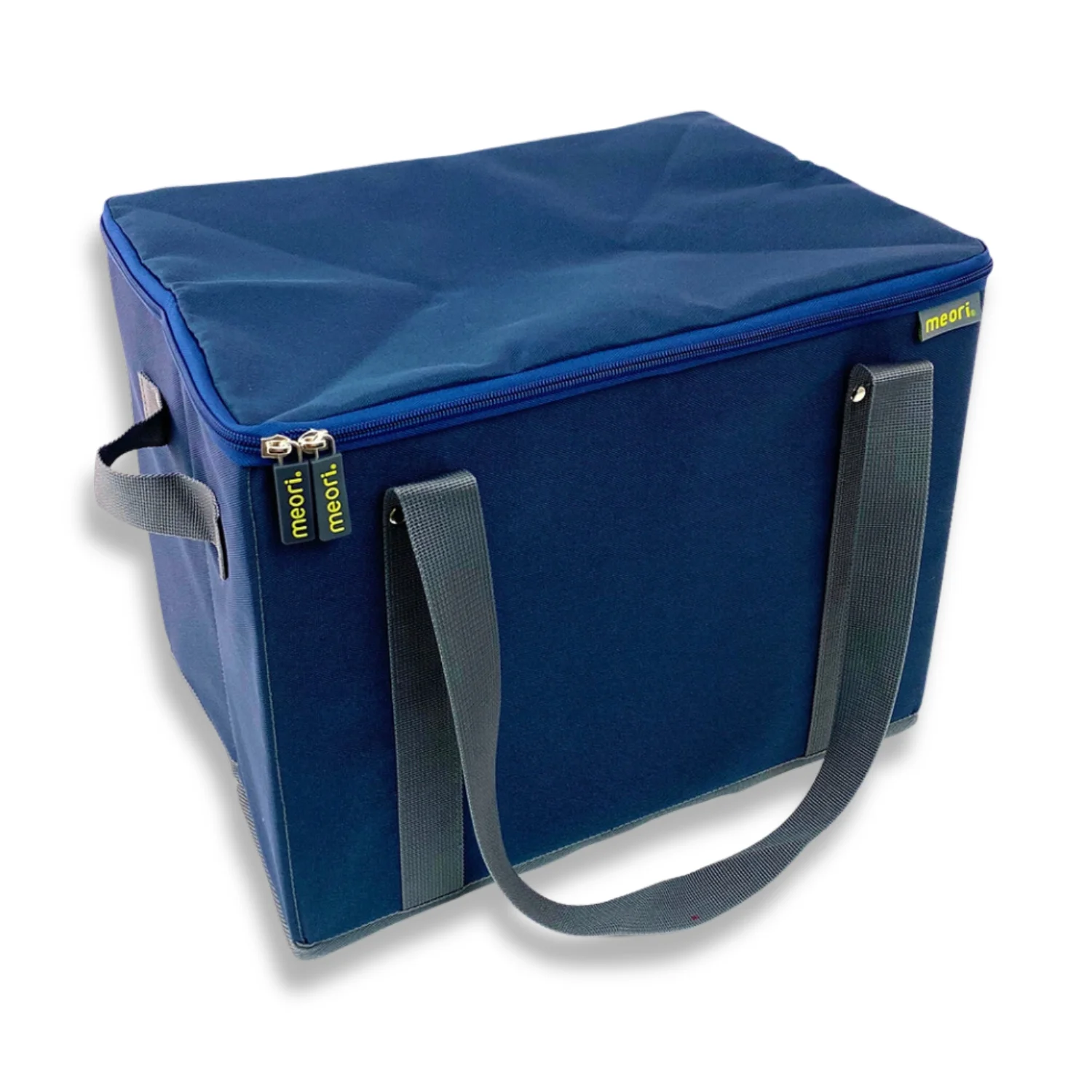 Marine Blue Insulated Grocery Bag With Zipper
