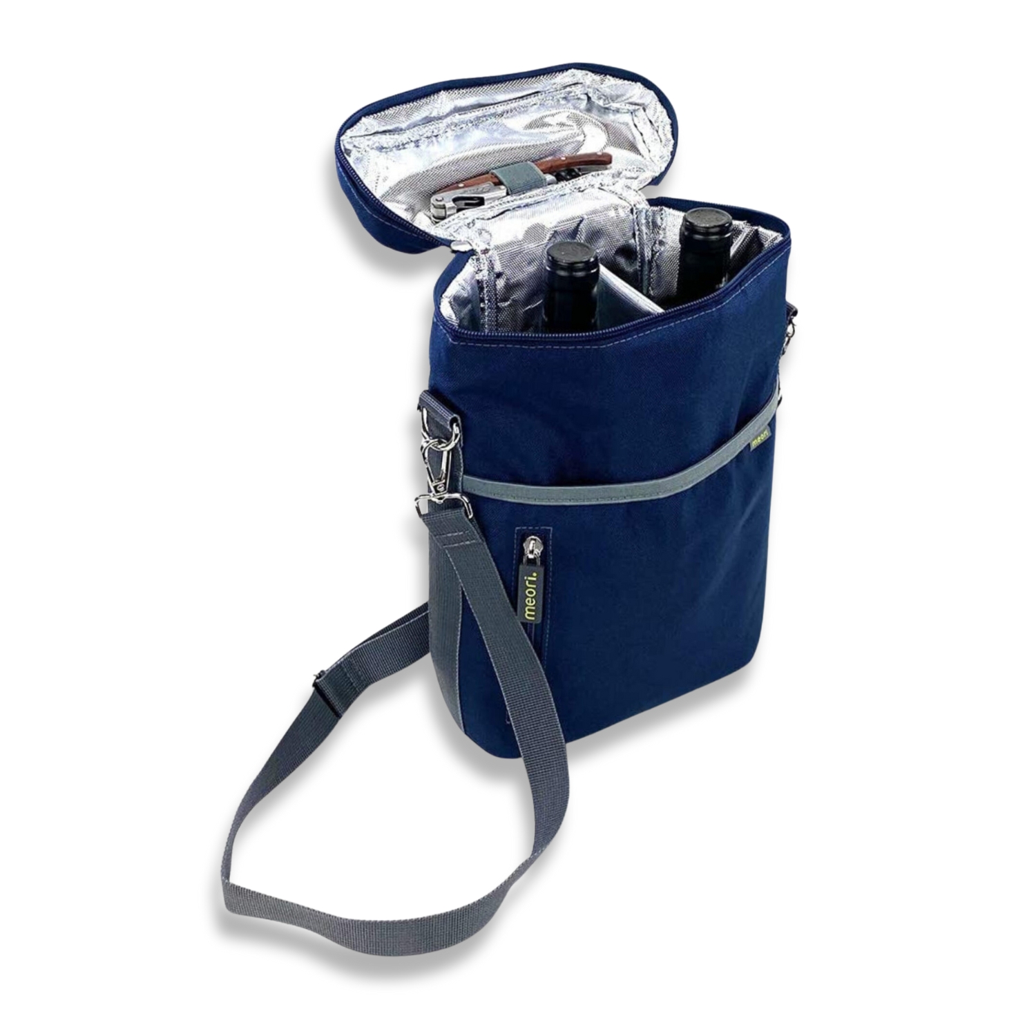 Marine Blue 2 Bottle Insulated Wine Bag
