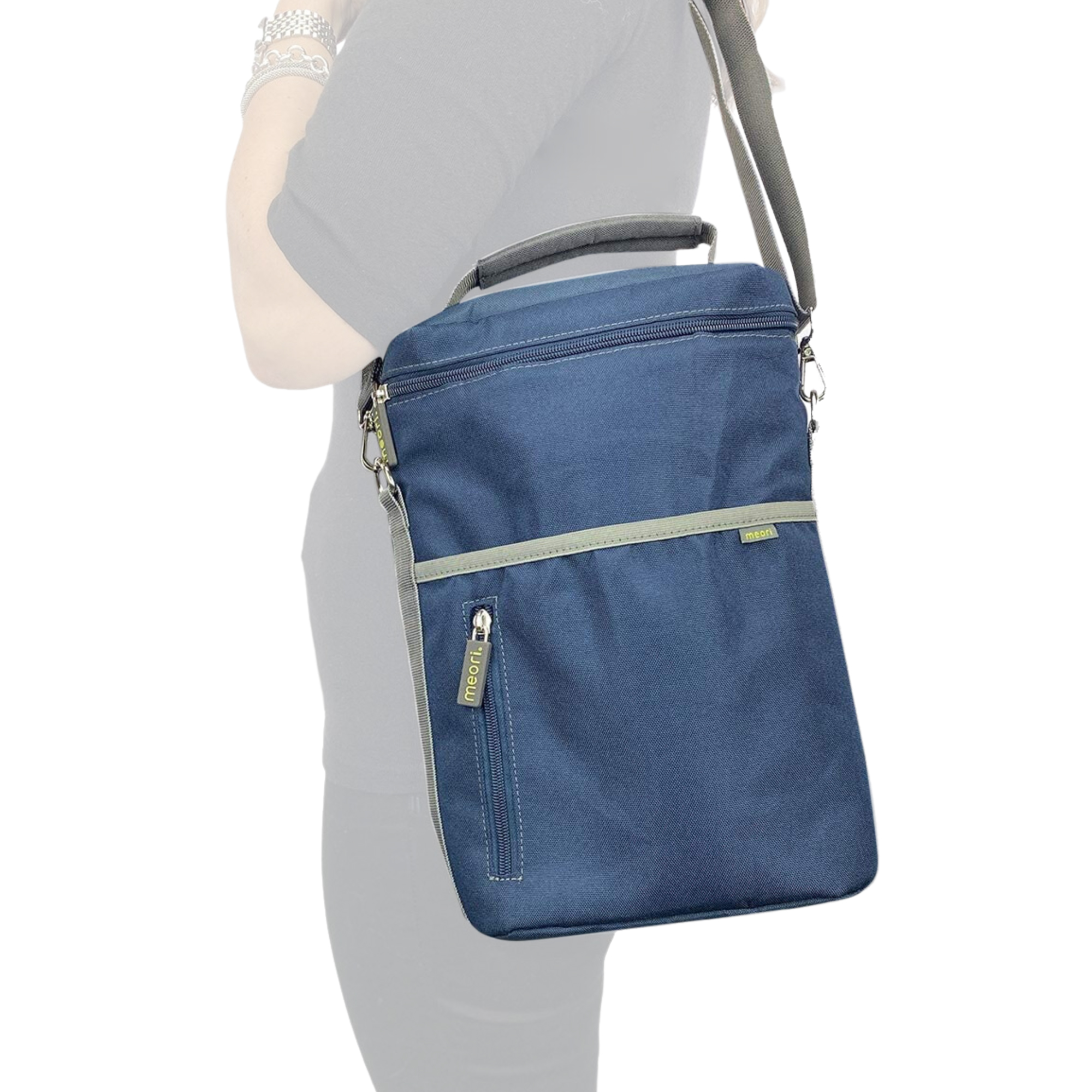 Marine Blue 2 Bottle Insulated Wine Bag