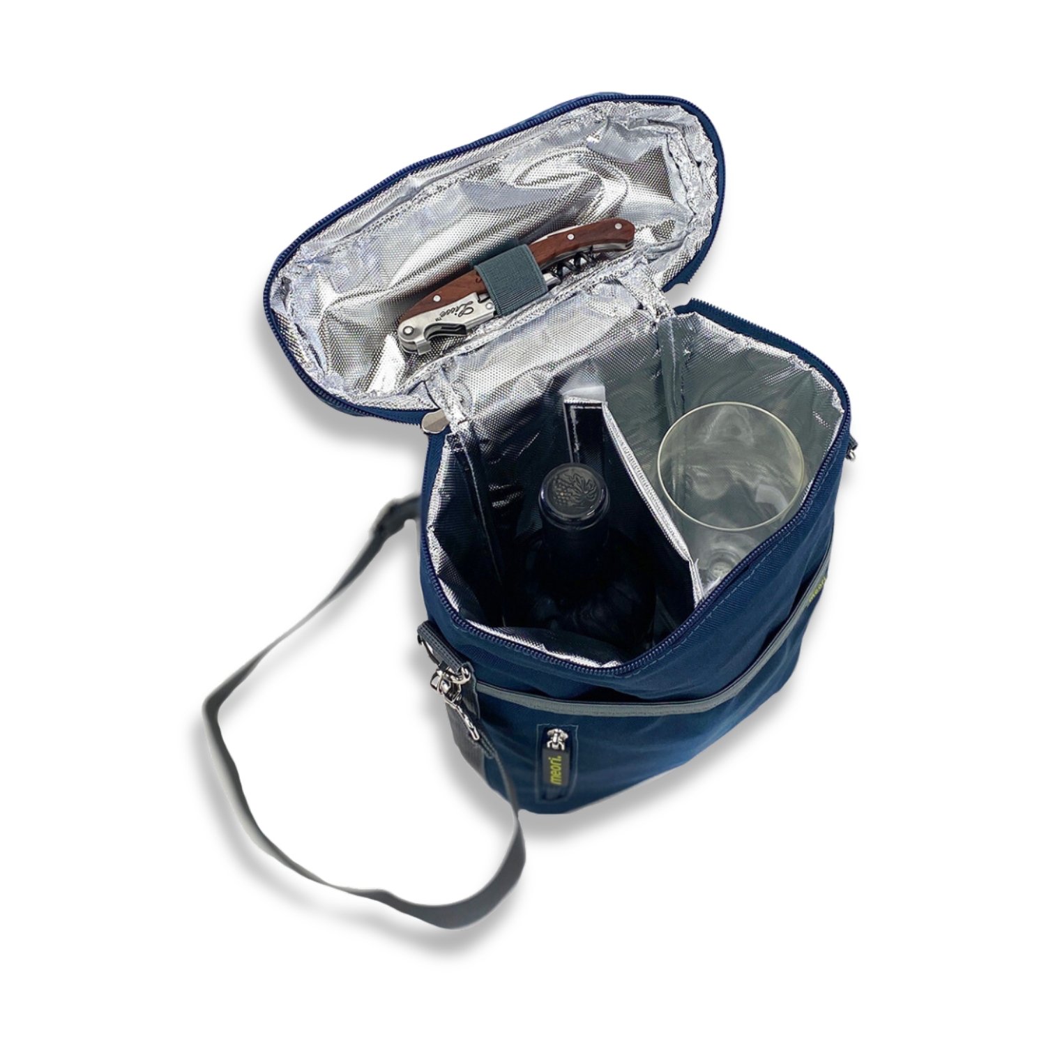 Marine Blue 2 Bottle Insulated Wine Bag