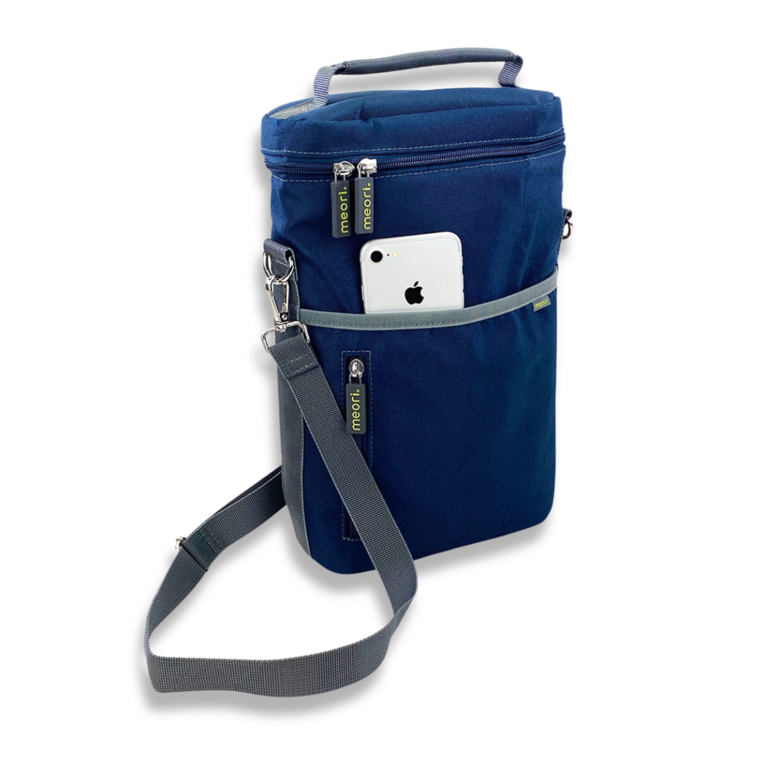 Marine Blue 2 Bottle Insulated Wine Bag