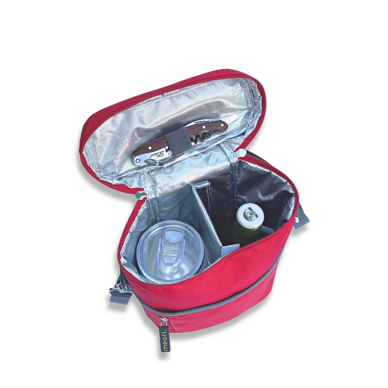 A100861-04-meori-Insulated-Wine-Tote-2-Bottles-Hibiscus-Red Red 2 Bottle Insulated Wine Bag