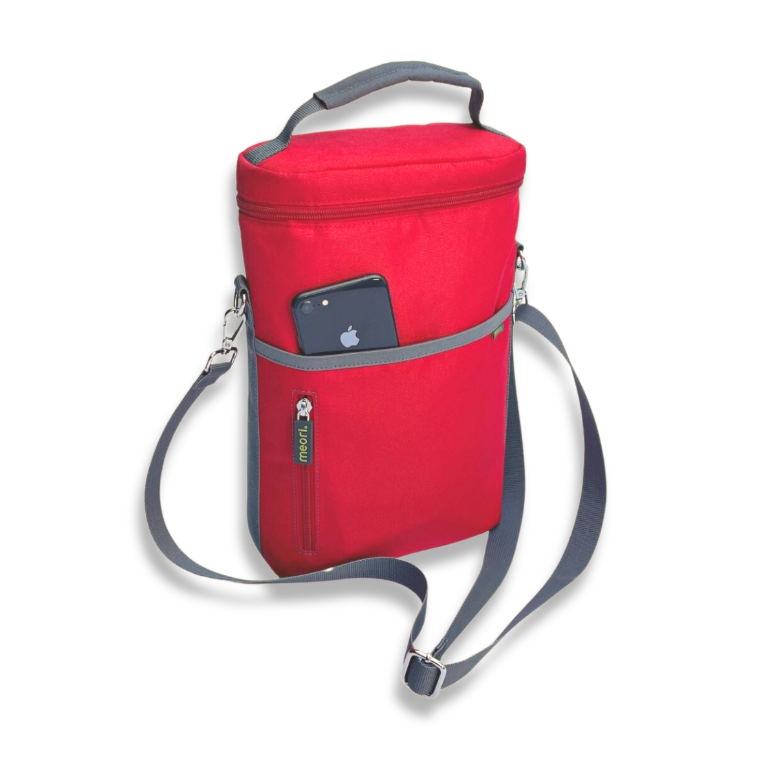 A100861-05-meori-Insulated-Wine-Tote-2-Bottles-Hibiscus-Red Red 2 Bottle Insulated Wine Bag