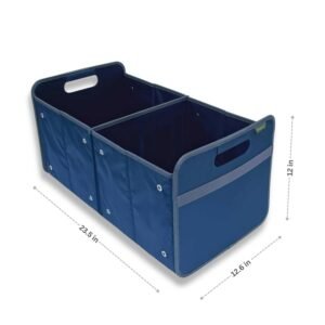 Marine Blue Extra Large Storage Bin with dimensions