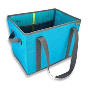 Azure Blue Collapsible Shopping Basket