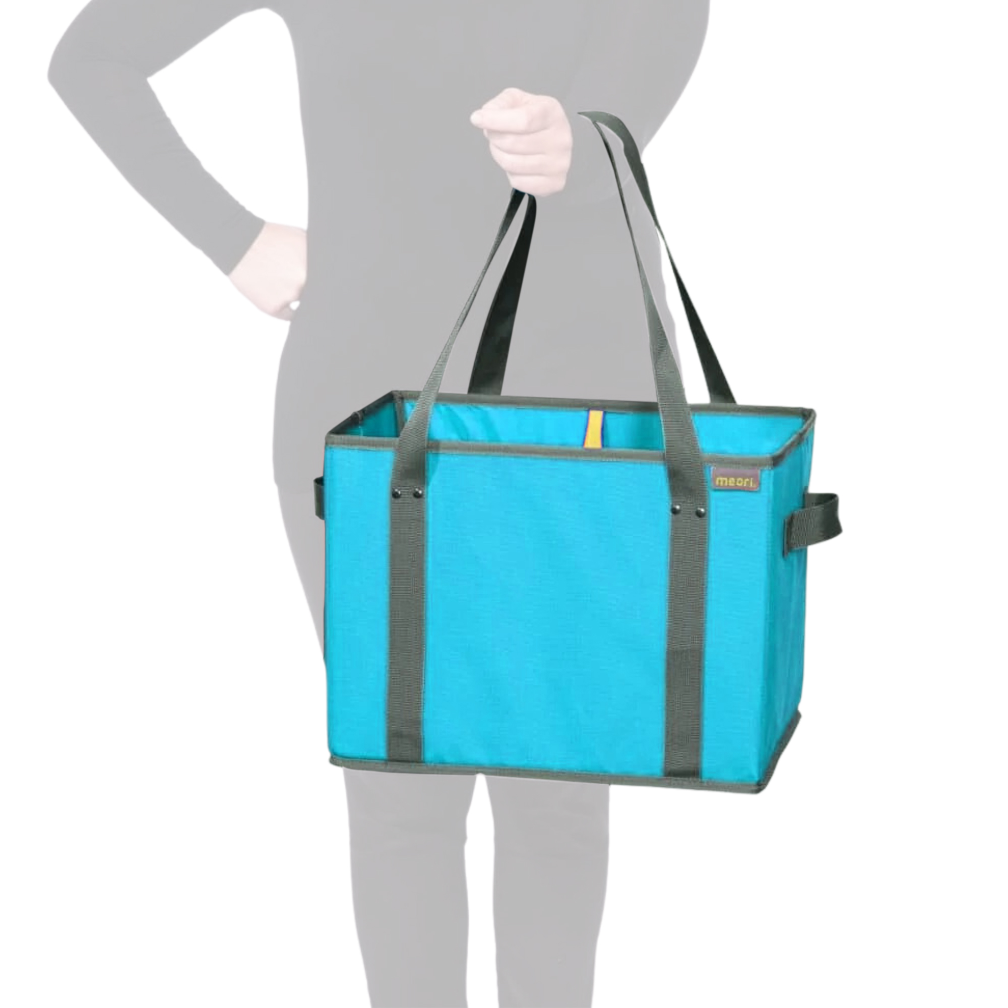 Azure Blue Collapsible Shopping Basket