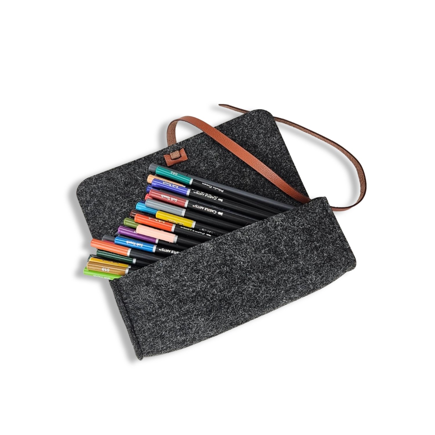 A100876-5-meori-Felt-Pouch-Anthrazite-Grey Grey Pencil Case Pouch