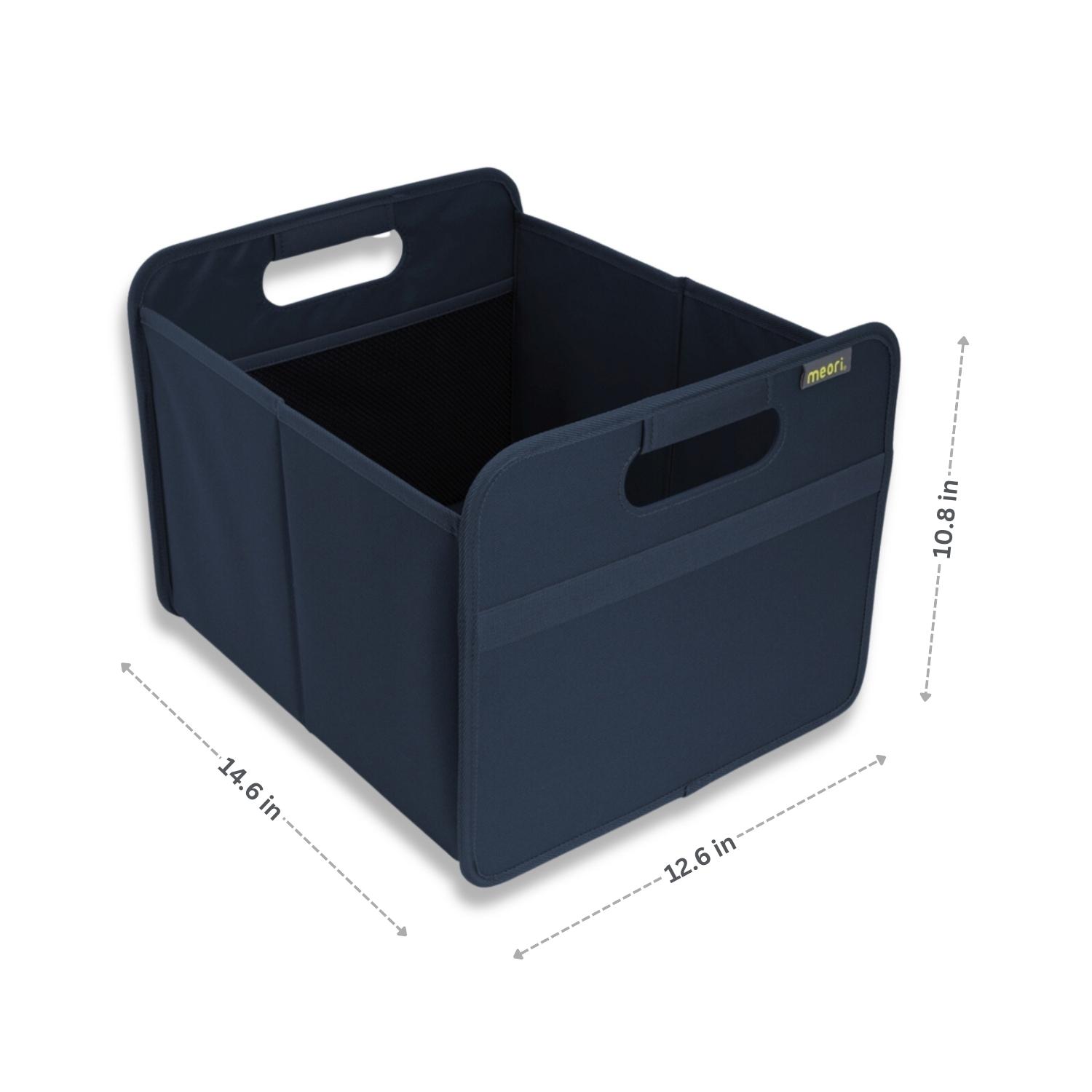 Empty Marine Blue 12 Bottle Wine Carry Bag with dimensions