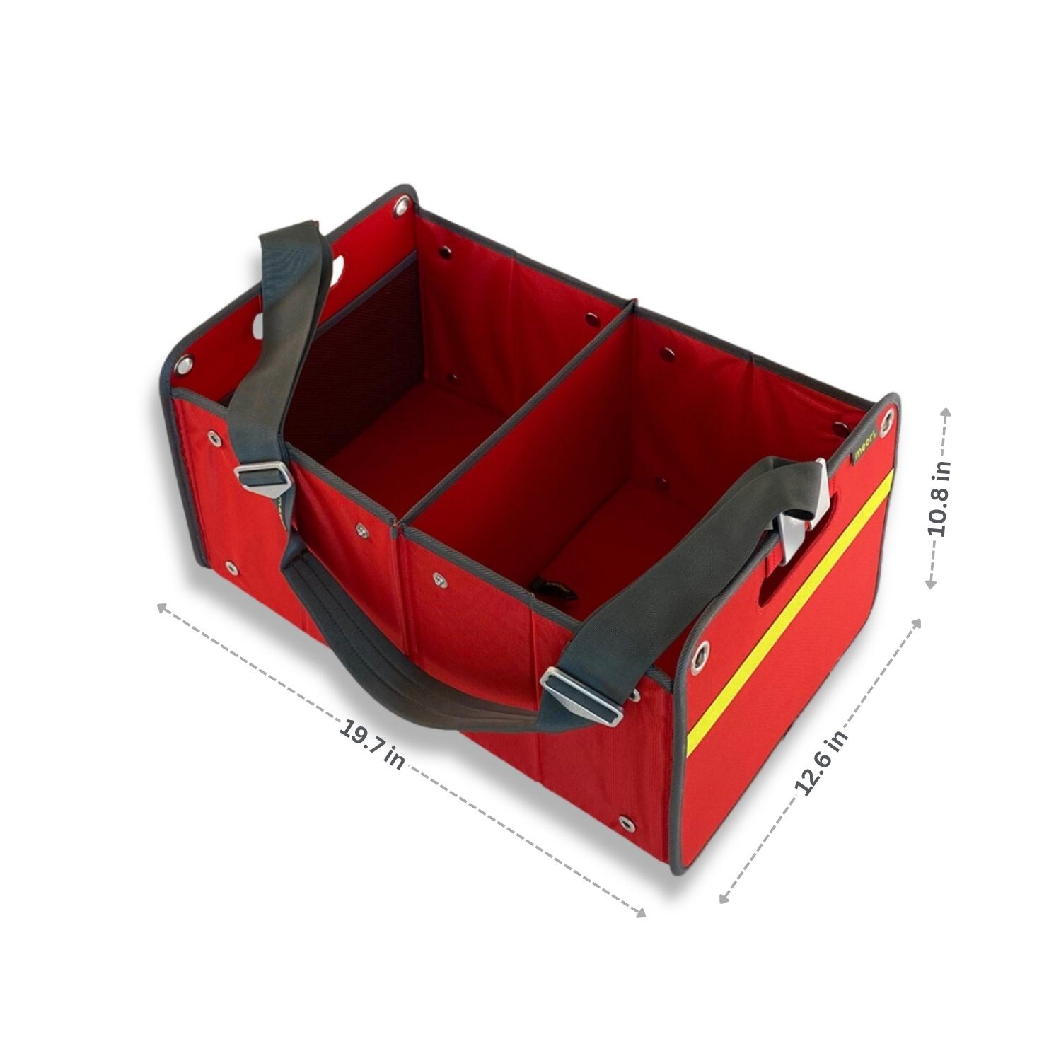 Red Trunk Organizer with dimensions