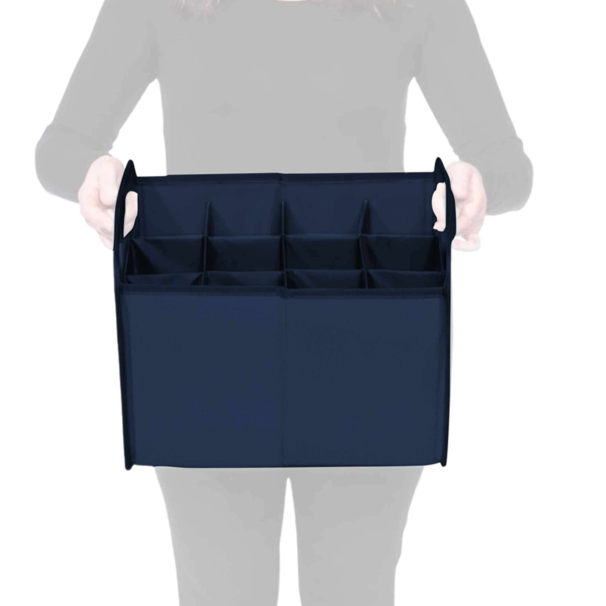 B100792-03-meori-12-Bottle-Wine-Carrier-Marine-Blue-Stripes-SIL Marine Blue 12 Bottle Wine Carry Bag with White Stripes