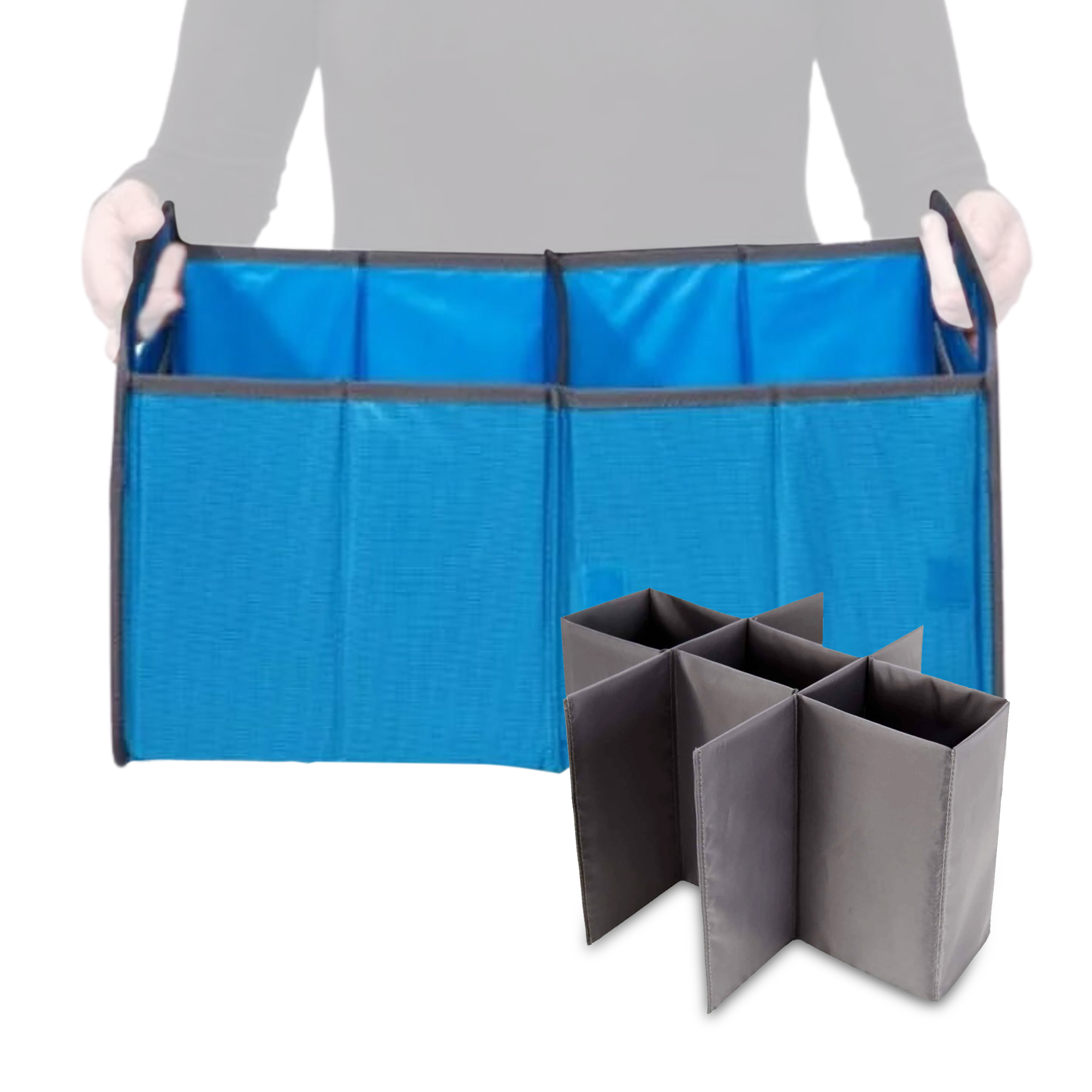 B100844-03-meori-Premium-Box-with-Bottle-Insert-Med-Blue-SIL Blue Car Trunk Organizer