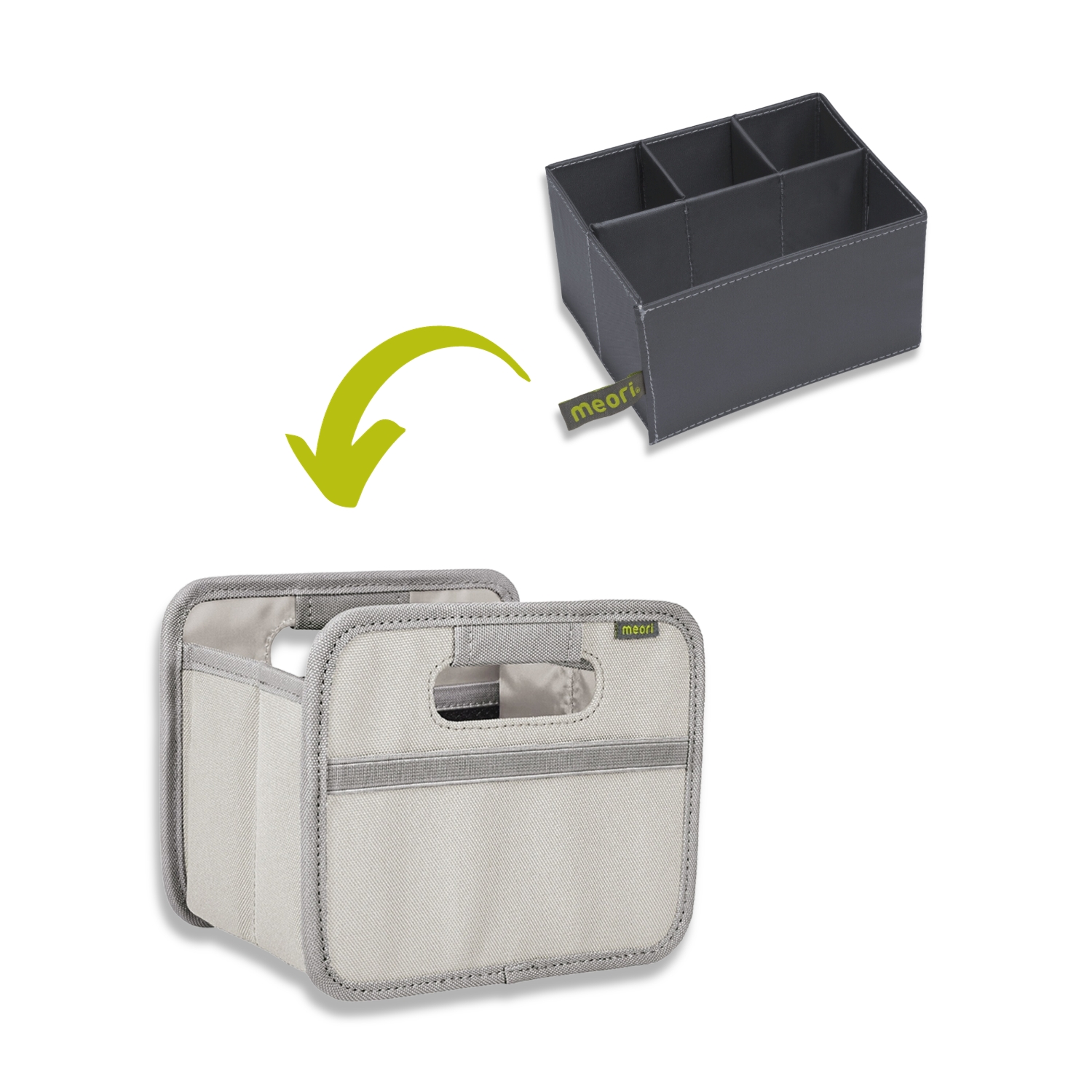 Sand-colored Desk Storage Box