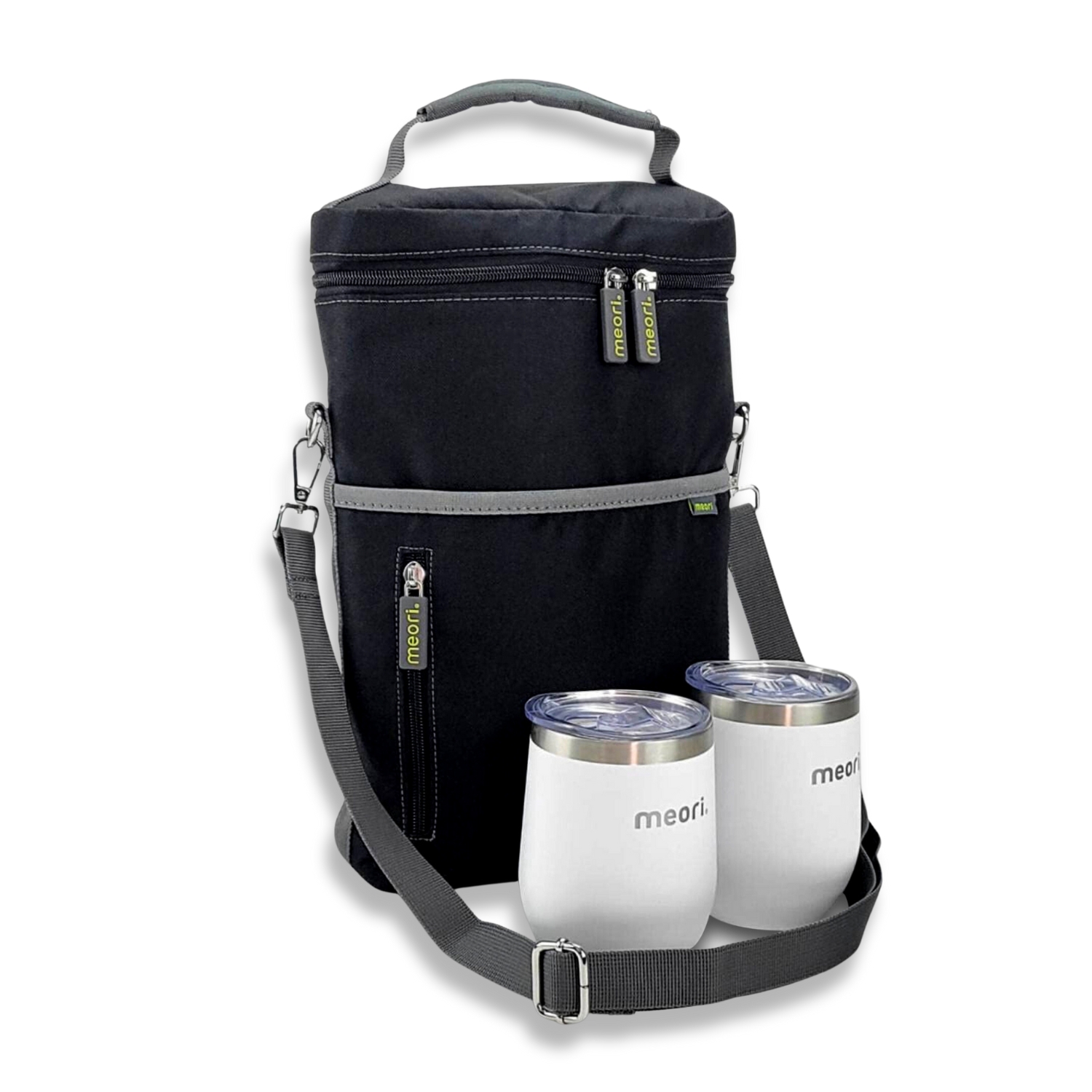 B100869-1-Insulated-Wine-Tote+Tumbler-meori-Lava-Black-MAIN Black Wine Gift Bag