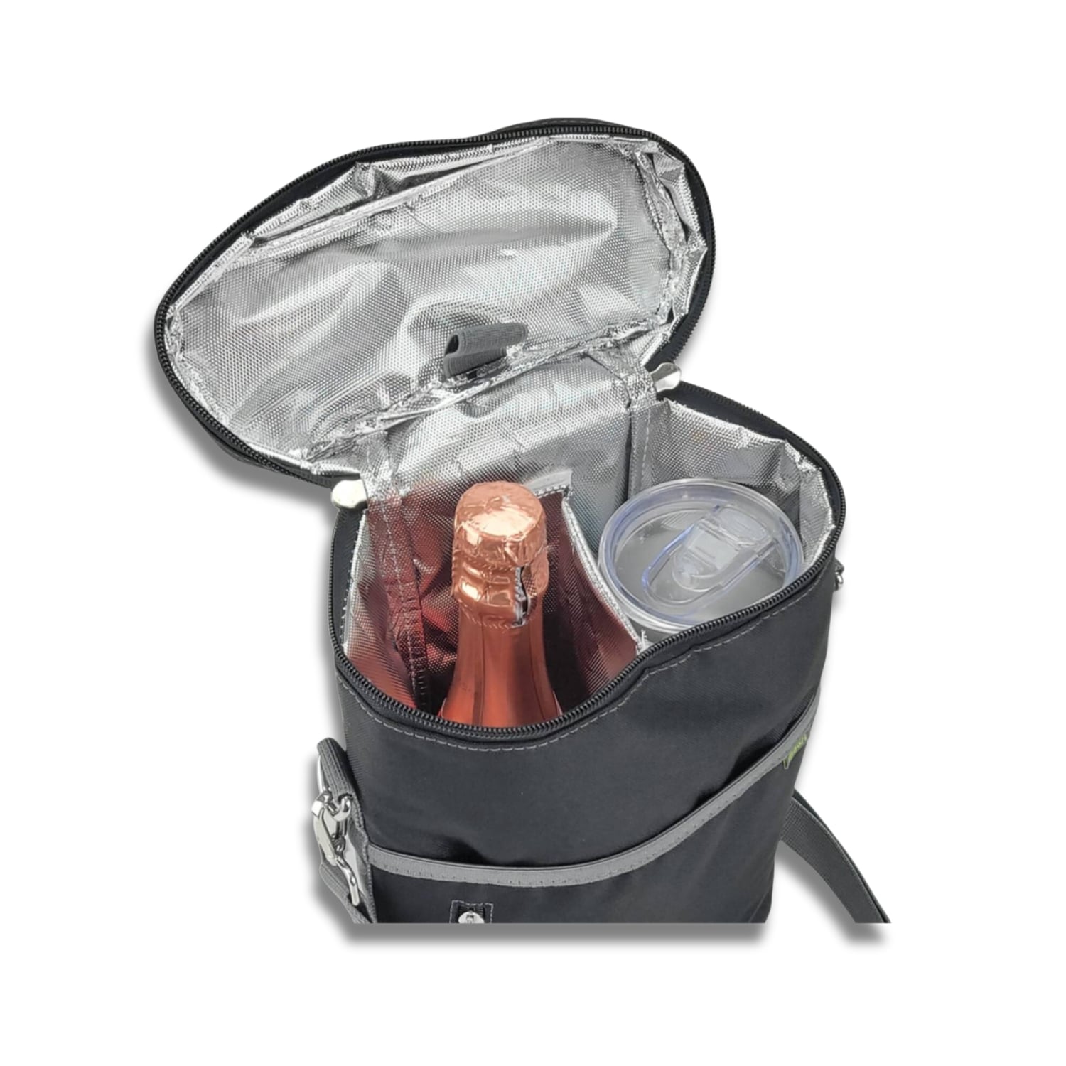 B100869-4-Insulated-Wine-Tote+Tumbler-meori-Lava-Black Black Wine Gift Bag